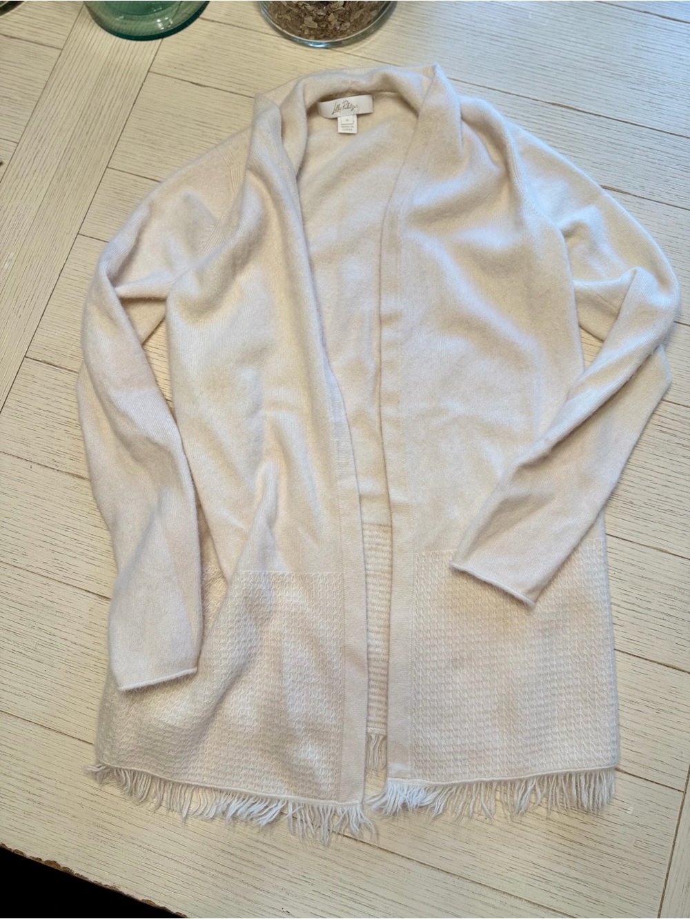 Lilly Pulitzer S noble cashmere cardigan - coconut white | NWOT